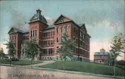 St. Vincents Hospital Erie, PA Postcard Postcard Postcard