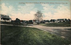 Looking East From Gillham Road at 37th Street Postcard