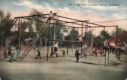 Public Play Grounds Denver, CO Postcard Postcard Postcard