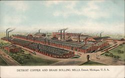 Detroit Copper and Brass Rolling Mills Postcard