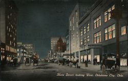 Main Street Looking West Postcard