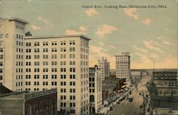 Grand Ave., looking East Postcard