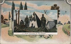 Duck Hunting in Oklahoma Postcard