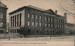 Mechanic Arts Building, University of Nebraska Postcard