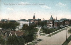 Bird's Eye View of University Grounds Postcard