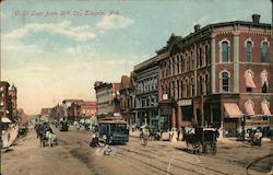 O. St. East From 10th St. Postcard