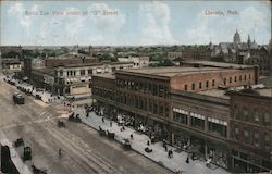 Birds Eye View south of "O" Street Postcard