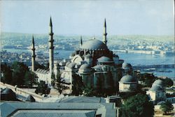 Suleymaniye Mosque and view a of the Golden Horn Istambul, Turkey Greece, Turkey, Balkan States Postcard Postcard Postcard