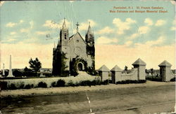 St. Francis Cemetry Pawtucket, RI Postcard Postcard