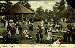 On the Lawn at Cresent Park Postcard