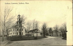 Sudbury Common Massachusetts Postcard Postcard