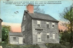 Old Stocker House Saugus, MA Postcard Postcard