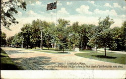 Lexington Battlefield - the Spot where the first bloodof the revolution was shed. Postcard