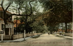 Main Street, Looking South South Yarmouth, MA Postcard Postcard