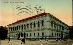 Public Library Boston, MA Postcard Postcard