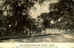 The Adams Mansion Quincy, MA Postcard Postcard