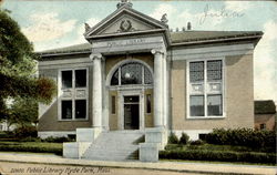 Public Library Hyde Park, MA Postcard Postcard