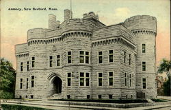 Armory New Bedford, MA Postcard Postcard