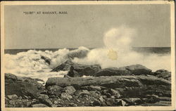 Surf At Nahant Postcard