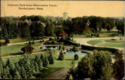 Atkinson Park From Observation Tower Newburyport, MA Postcard Postcard