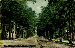 South St. looking South Pittsfield, MA Postcard Postcard