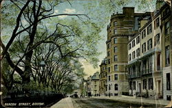 Beacon Street Boston, MA Postcard Postcard