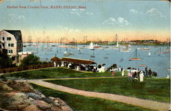 Harbor from Crocker Park Marblehead, MA Postcard Postcard