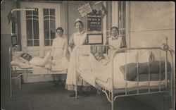 WWI Nurses with Wounded Soldiers World War I Postcard Postcard Postcard