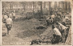 Trench Work - Fort Sheridan 1917 Illinois World War I Postcard Postcard Postcard