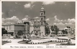 Plaza Zaragoza, Catedral y Casino Monterrey, Mexico Postcard Postcard Postcard