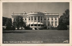 South Lawn of the White House - Washington, D.C. District Of Columbia Washington DC Sawyer's Postcard Postcard Postcard