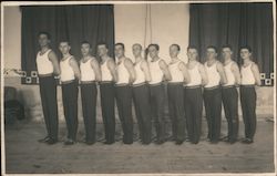 Group of Gymnasts or Acrobats Postcard