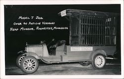 Model T Jail - Hemp Museum, Over 40 Antique Vehicles Rochester, MN Postcard Postcard Postcard