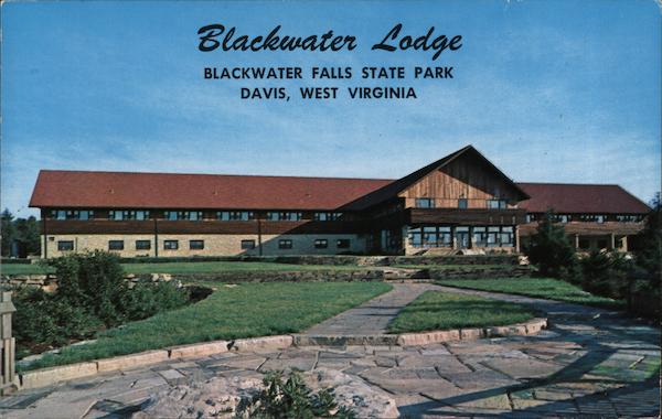 Blackwater Lodge Blackwater Falls State Park Davis Wv Postcard 2826