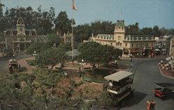 Town Square, Main Street, Disneyland Postcard