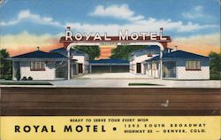 Royal Motel Denver, CO Postcard Postcard Postcard