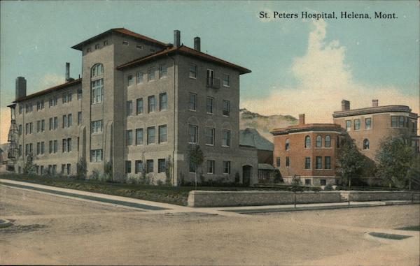 St Peters Hospital Helena Mt Postcard