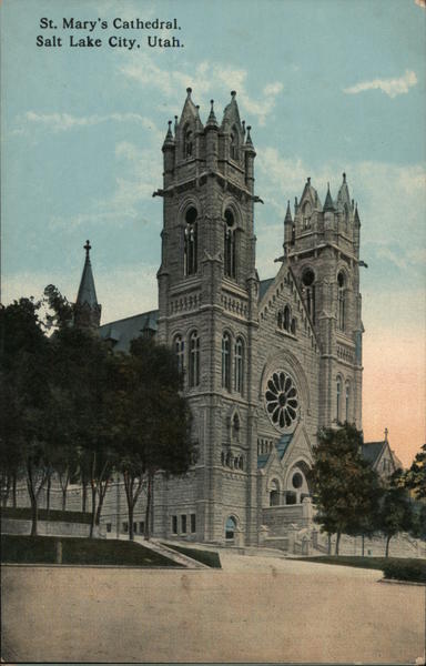 St. Mary's Cathedral Salt Lake City, UT Postcard