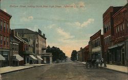 Madison Street, Looking North from High Street Postcard