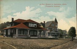 Homes on Prospects Avenue Lewiston, ID Postcard Postcard Postcard