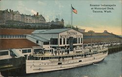 Steamer Indianapolis at Municipal Dock Postcard