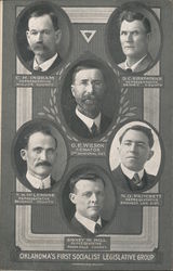 Oklahoma's First Socialist Legislative Group Political Postcard Postcard Postcard