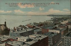 A sectional view of Seattle, taken from the top of the Hoge Bldg Washington Postcard Postcard Postcard