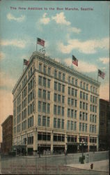 The New Addition to the Bon Marche Seattle, WA Postcard Postcard Postcard