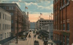 Western Avenue and the Wholesale District Postcard