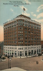 The Cobb Building, Fourth Avenue and University Street Postcard