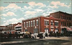 Central Fire Station Postcard