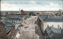 Bird's Eye View showing Park St. Postcard