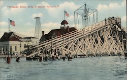 Toboggan Slide, Ontario Beach Park Postcard