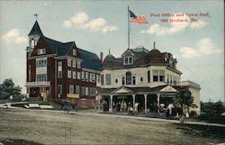 Post Office and Town Hall Old Orchard Beach, ME Postcard Postcard Postcard